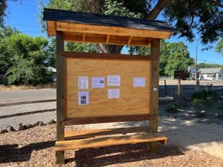 Wippel Community Garden information board